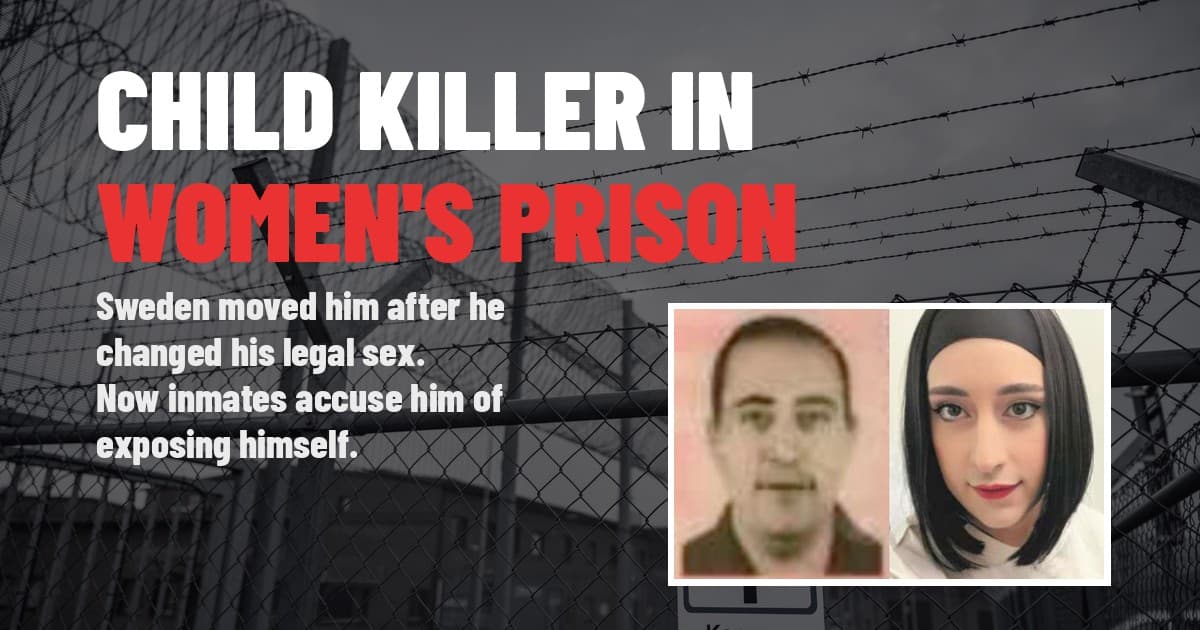 Police photos of Paulus Abdelshahed, before and after, over a prison fence