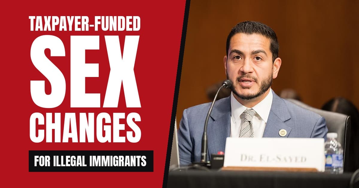 Abdul El-Sayed speaking into a microphone at a U.S. Senate committee hearing in 2024